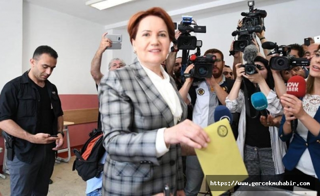 İYİ Parti Genel Başkanı Meral Akşener oyunu kullandı