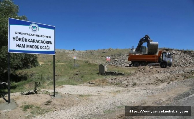 Odunpazarı hammadde ocağı açtı