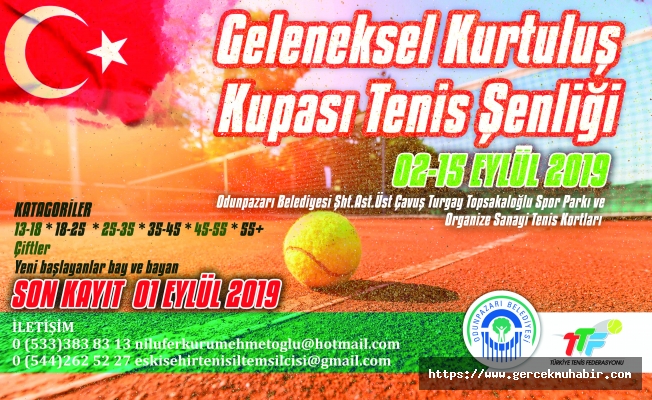 Odunpazarı ve Türkiye Tenis Federasyonu’ndan tenis şenliği