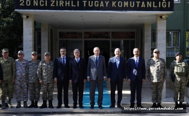 Erdoğan’dan sınır bölgesine ziyaret