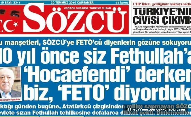 SÖZCÜ GAZETESİ Davasında Karar Açıklandı!