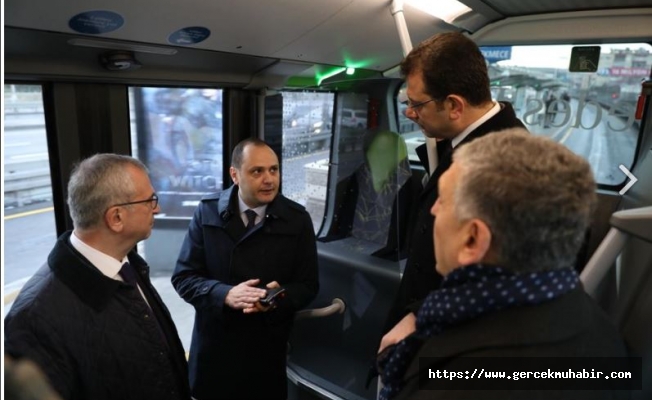 İmamoğlu Yeni Nesil Metrobüs Araçlarını Test Etti!