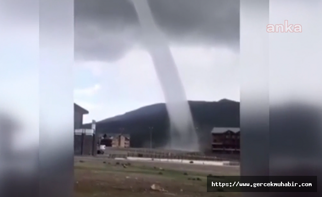 Erciyes Dağı'ndaki Hortum Böyle Görüntülendi