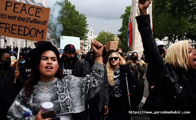 Madonna, Londra'daki George Floyd protestolarına katıldı