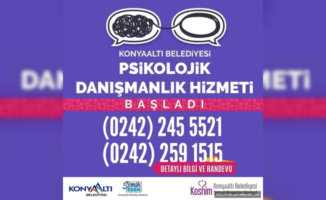 Konyaaltı’ndan ücretsiz psikolojik danışma hizmeti