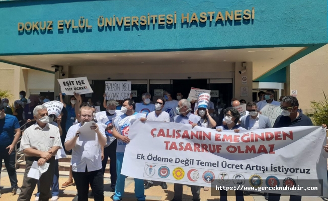 Sağlıkçıların Eylemine Suç Duyurusu; Sosyal Mesafeye Uyulmadı