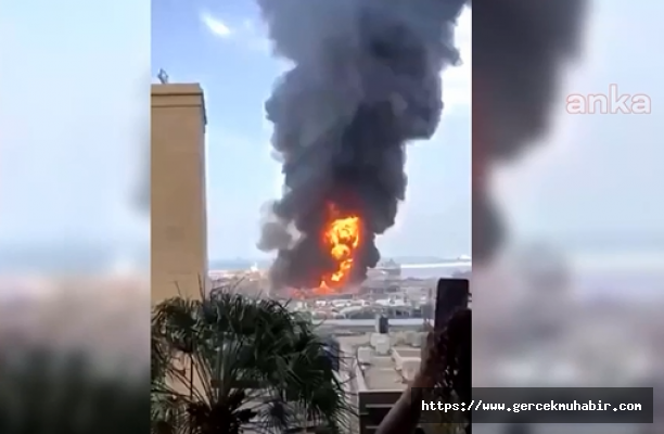 Beyrut Limanı'nda Yeniden Yangın Çıktı