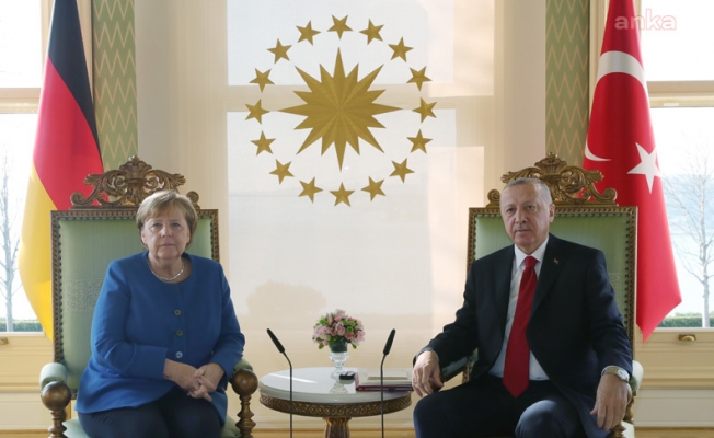 Cumhurbaşkanı Erdoğan, Almanya Başbakanı Merkel görüştü