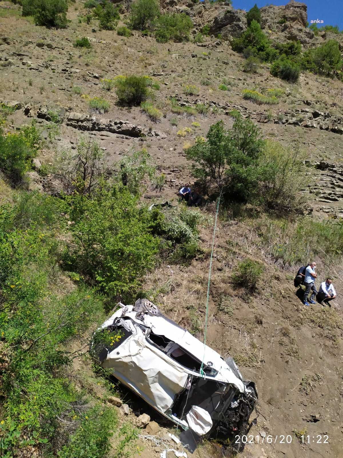 Giresun’da araç uçuruma yuvarlandı: 2 ölü