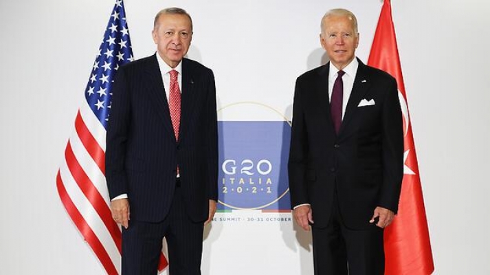 Erdoğan ve Biden görüşmesi başladı