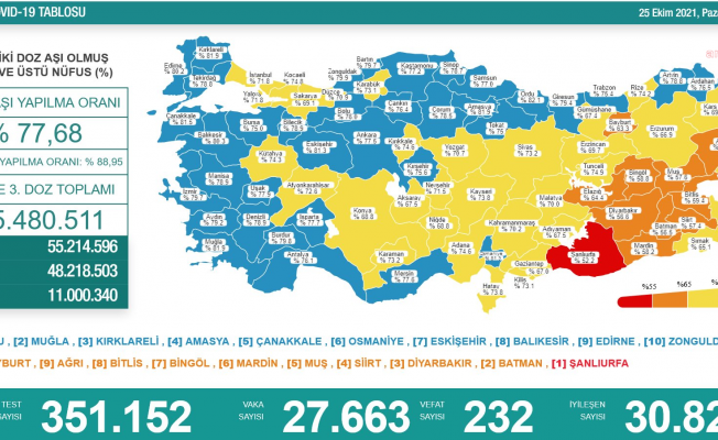 Koronavirüs nedeniyle 232 kişi daha yaşamını yitirdi