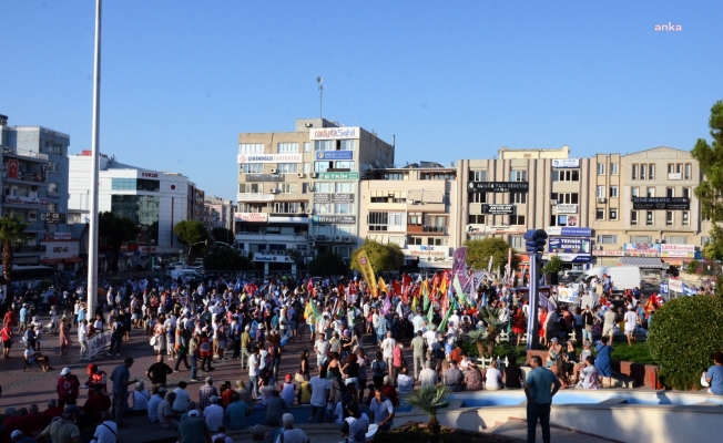 Aliağa'da asbestli gemiye karşı miting yapıldı