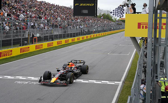 Kanada'da zafer Verstappen'in