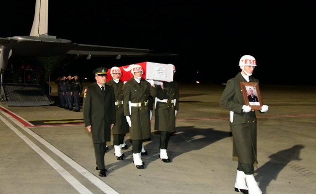 Şehit Piyade Uzman Onbaşı İsmail Yazıcı’nın naaşı Trabzon’a getirildi