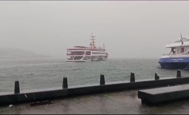 İstanbul’da hava koşulları nedeniyle vapur seferleri iptal edildi