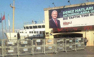 YSK’dan AKP’nin Kadıköy’deki pankartına ilişkin karar