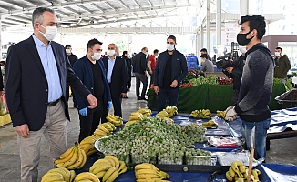 Başkan Esen’den pazar yeri denetimi