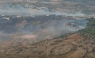 Hatay'da Çıkan Yangına Müdahale Sürüyor