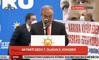 AKP Kongresinde Pankartlı Eylem