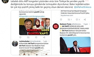 CHP'li Adıgüzel, kongreden sonra koronavirüse yakalanan AKP'lilerin listesini paylaştı