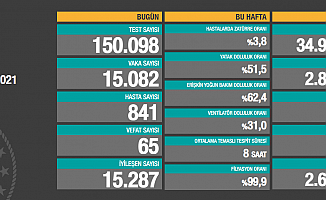 Vaka sayısı 15 binin üzerine çıktı