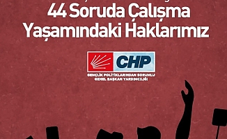 CHP'den Gençler İçin ''44 Soruda Çalışma Yaşamındaki Haklarımız'' Raporu