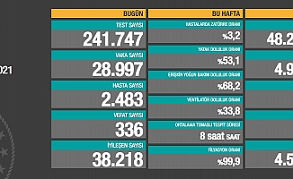 Koronavirüse 336 can daha