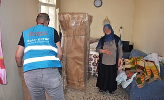 Çukurova'da ihtiyaç sahibi aileye yardım eli