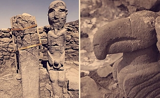 Göbeklitepe’de İlk Kez 'Boyalı' Bir Heykel Bulundu